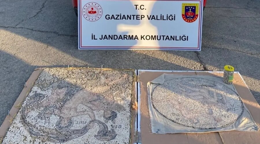 Gaziantep’te 2 Tarihi Mozaik Ele Geçirildi