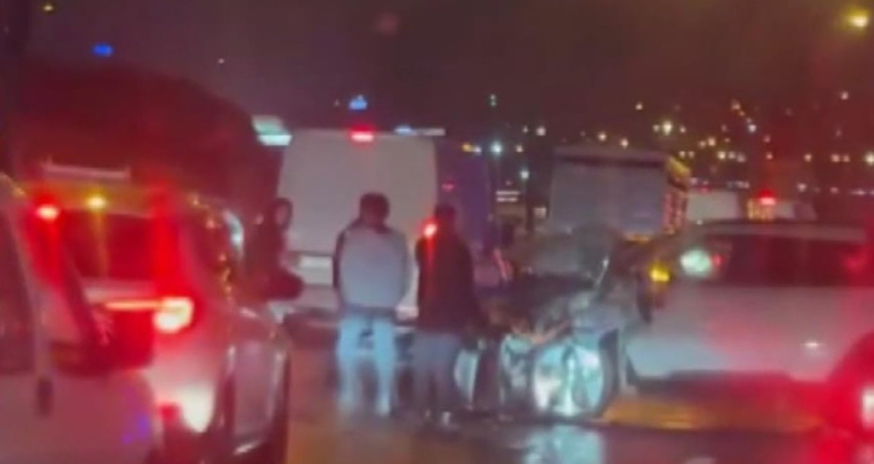 tem otoyolunda 17 arac birbirine karisti b31na3zB